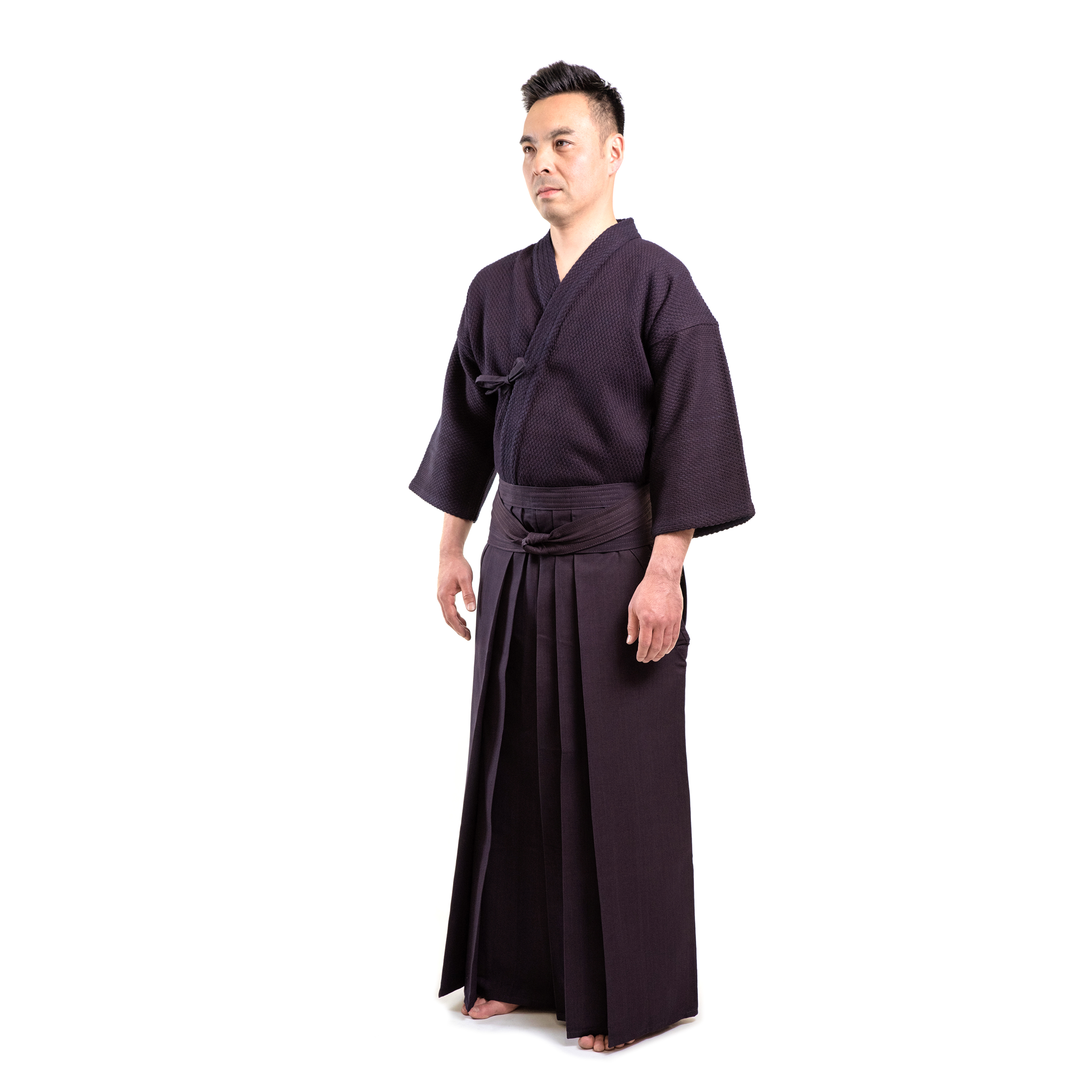 Miyabi Mesh Kendogi and Hakama Set - Heavy Cotton Indigo Gi & Hakama for  Kendo